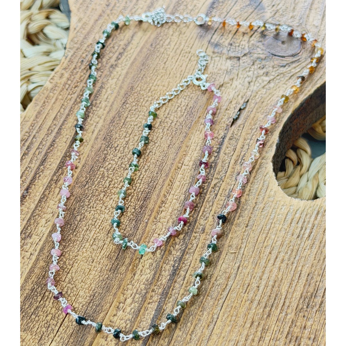 Toermalijn ketting 925 zilver