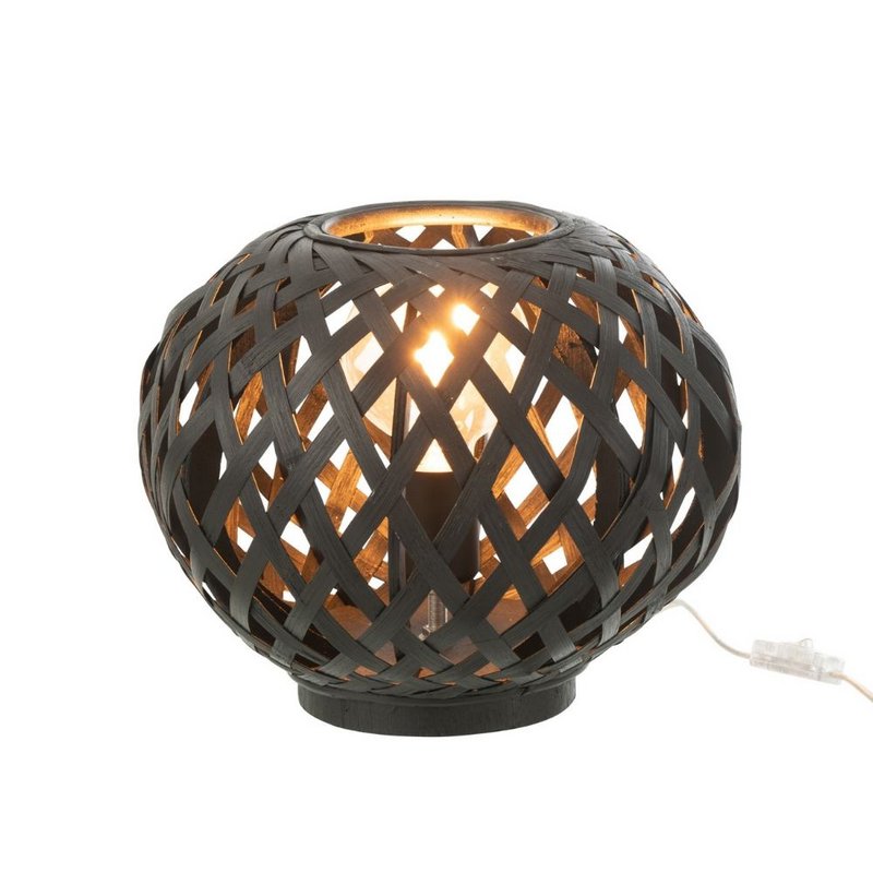 Lampada J-Line - bambù - nero