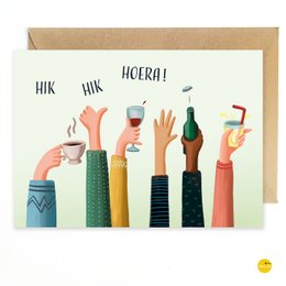 greeting card Hik Hik Hooray