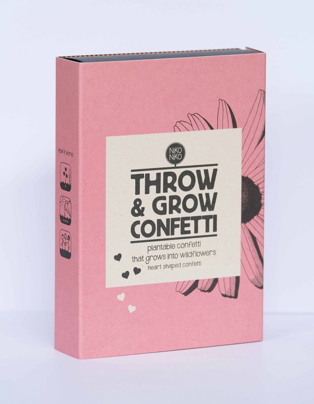Throw and Grow confetti - let love grow