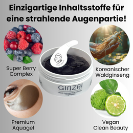 Black Hydrogel Eye Patches with Ginseng