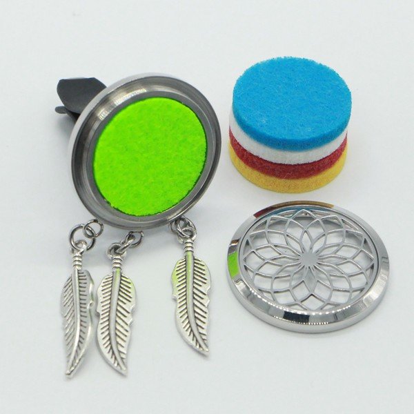 Car Diffuser Clip'Arôme - Dream Catcher - Stainless Steel with Blotters - Decorative Aromatherapy Accessory - Gift Idea