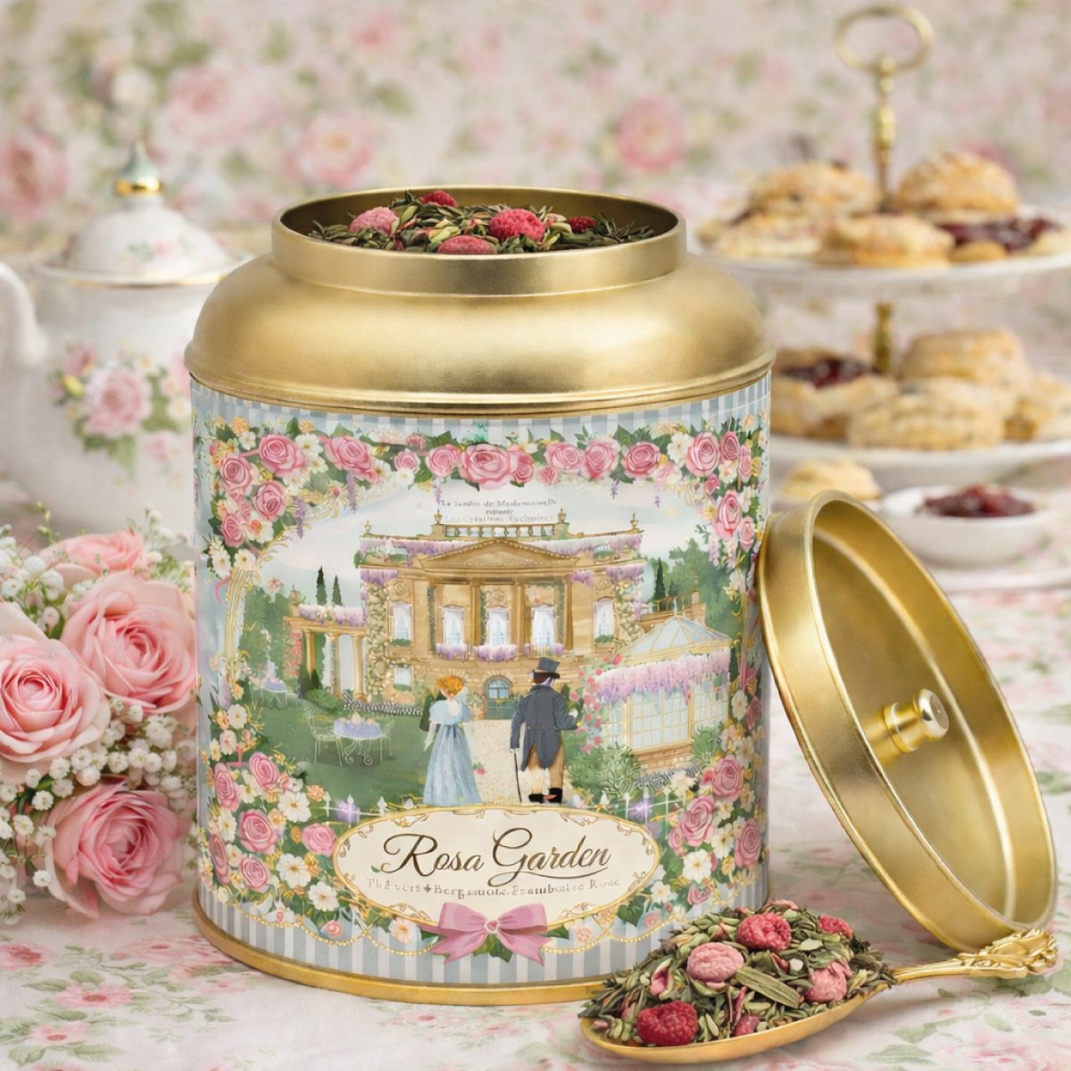 Editionskollektion – Thé vert Rosa garden – Bridgerton