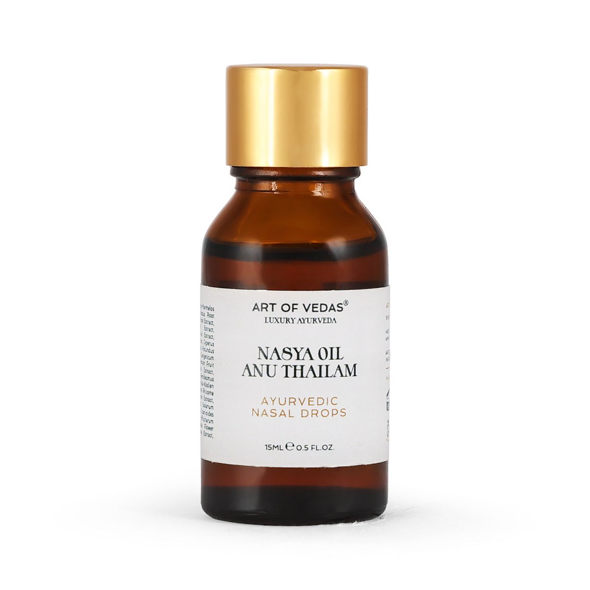 Olio Nasya ayurvedico - Anu Thailam 15ml | Olio di terapia nasale tradizionale per seno e benessere respiratorio