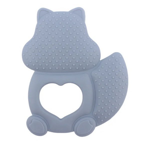 Baby Silicone Teether | Squirrel | STEEL