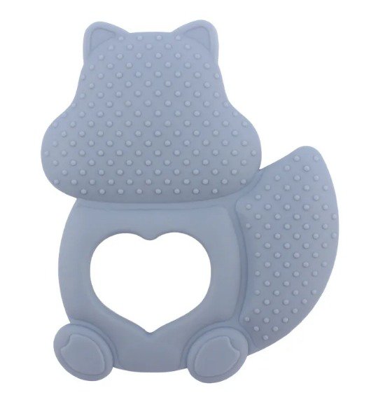 Massaggiagengive in silicone per bambini | Scoiattolo | ACCIAIO