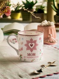 Fine China Coffee Mug - Floral Heart Motif, 300ml