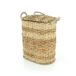 Laundry basket name, water hyacinth, corn leaves