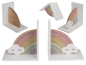 Boekensteunen, Regenboog met wolk,