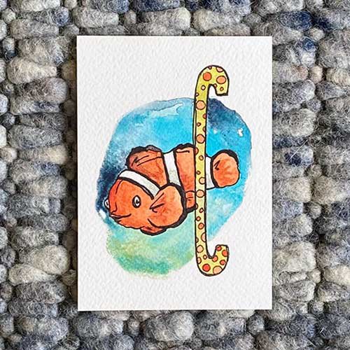 Tarjetas ABC de animales (tamaño A6)
