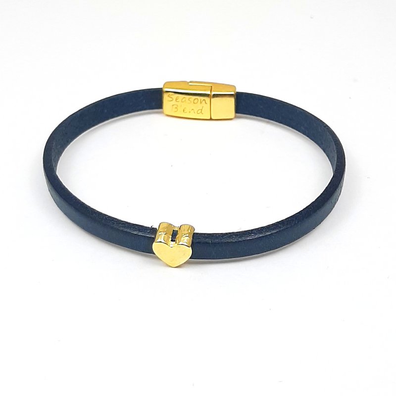Cuore Semplice Spremere placcato oro 24K