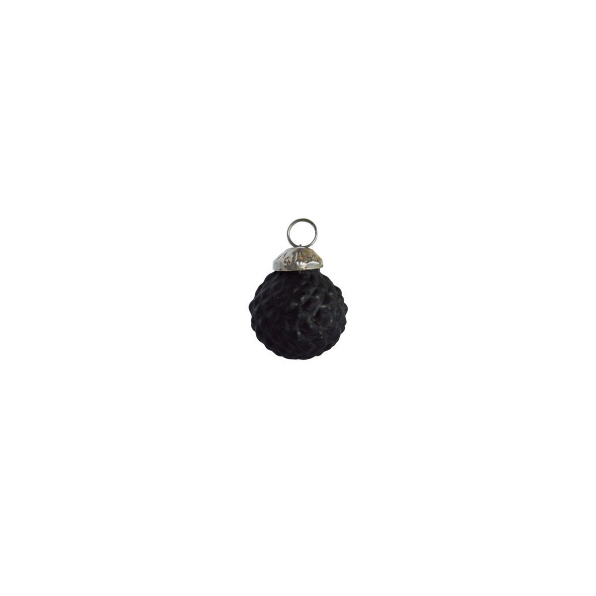 Glass ball Black mat 2,5 cm - 3 different designs