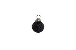 Glass ball Black mat 2,5 cm - 3 different designs