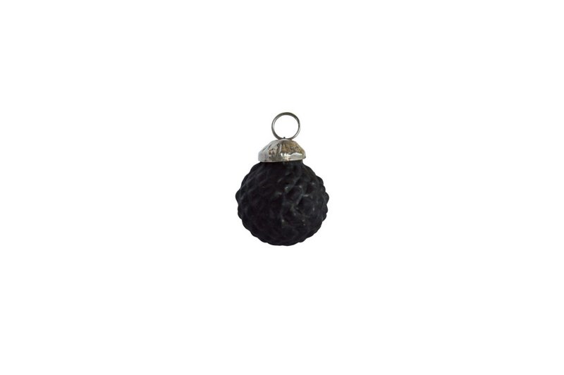 Glass ball Black mat 2,5 cm - 3 different designs