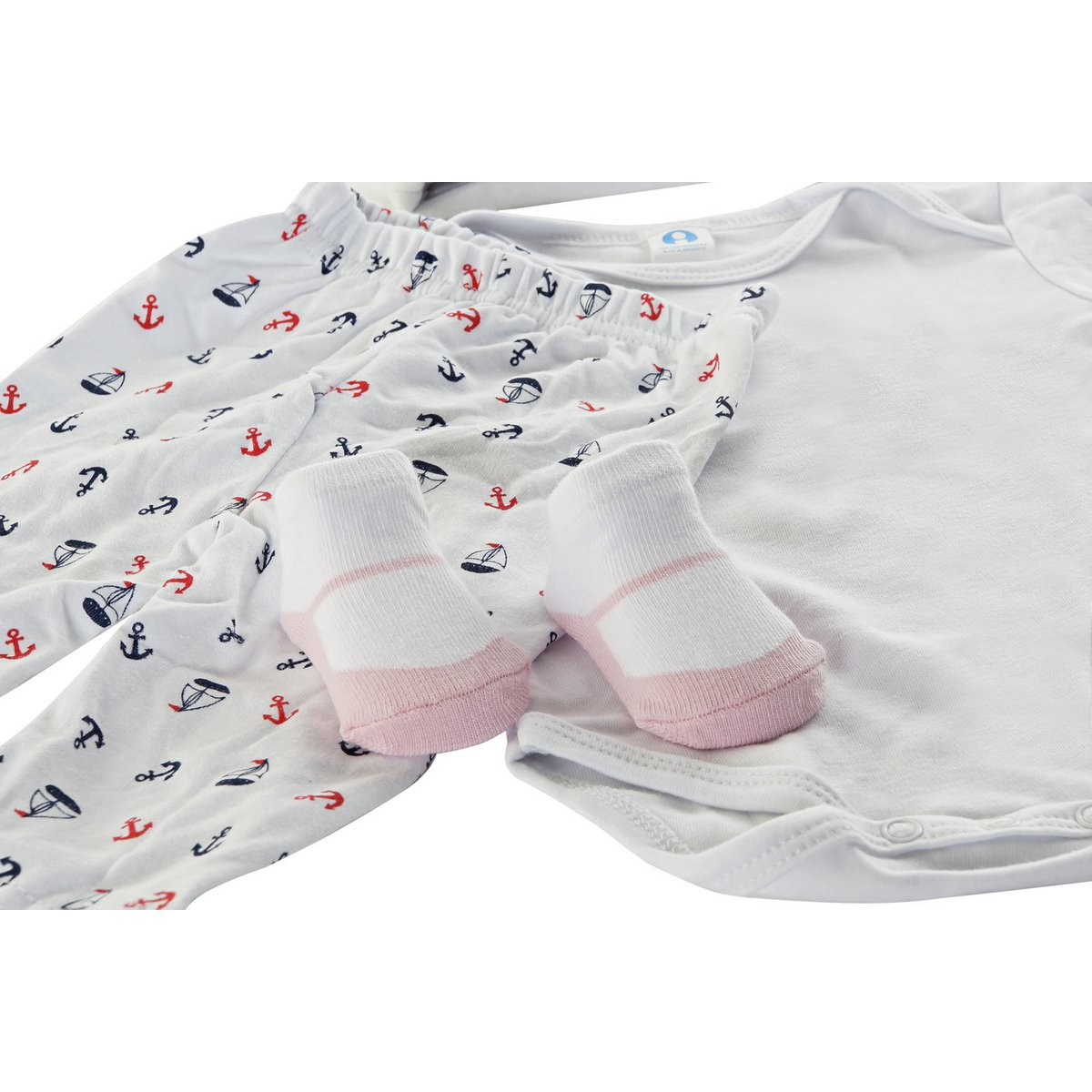 BEBE SET 4 ALGODON 24X28X7 0-6 MESES 2 SURT. BE177918