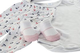 BABY SET 4 COTTON 24X28X7 0-6 MONTHS 2 SURT. BE177918