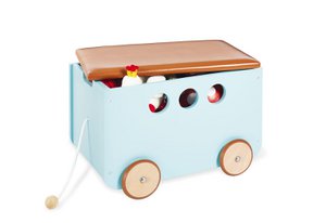 Toy chest on wheels „Jim”, mint