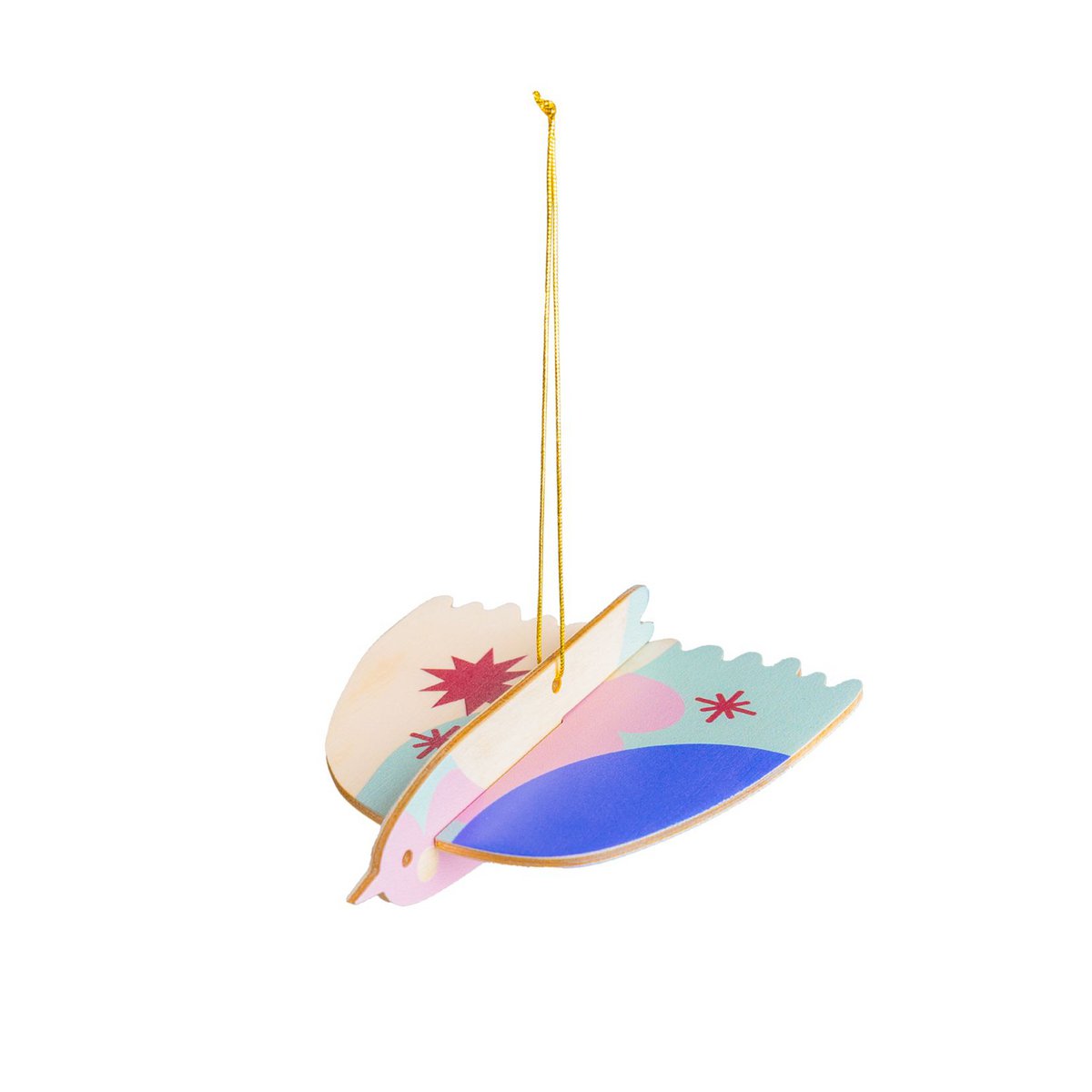 3D-Vogel-Weihnachtsdekoration, Weihnachtsbaum-Hängedekoration