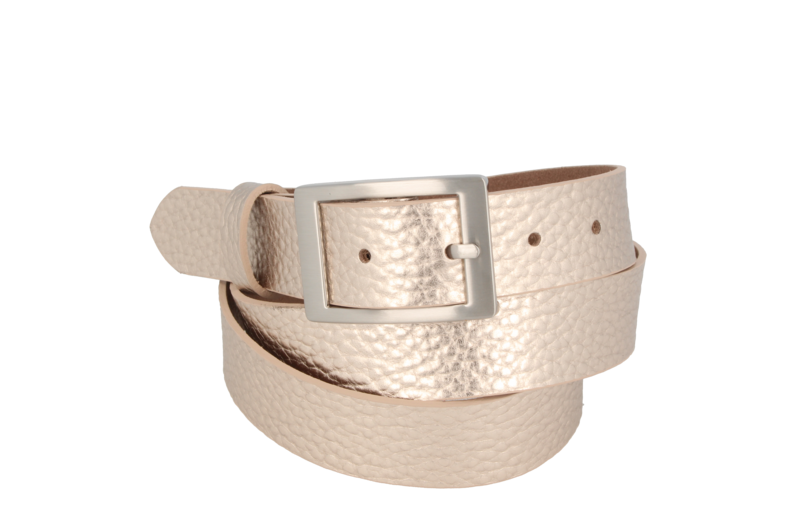 Gürtel Damen Leder Sera Gold Metallic