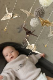 “Gold Dust” Origami Nursery Mobile
