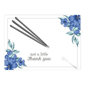 Sparklers Card - Blue Flower