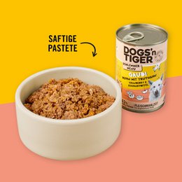 Dogs'n Tiger Nourriture pour chien adulte, Gaudi, nourriture humide, sans céréales, poulet, dinde, canneberge et patate douce