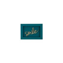 Magnete con scritte in legno con cornice SMILE