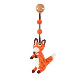 Crocheted play arch pendant fox FRED