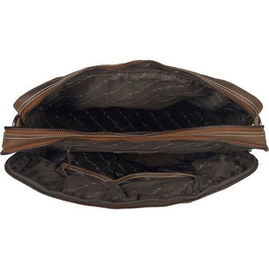 Laptop Bag Messenger Bag 15 6 tommer Buffalo Leather Leather Cognac