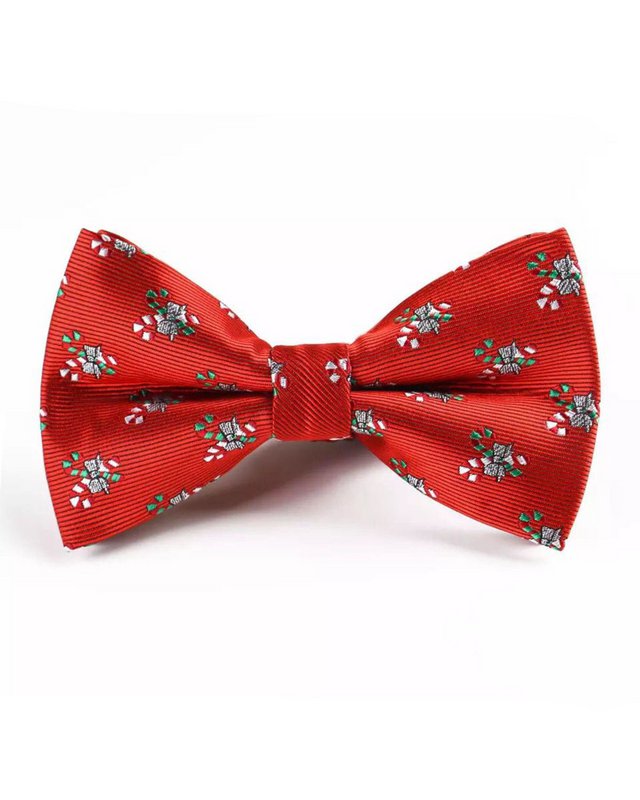 Bowtie - Rød med bolsjer