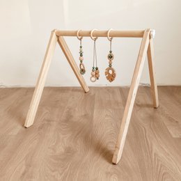 Babygym toys / Monsterra - sage