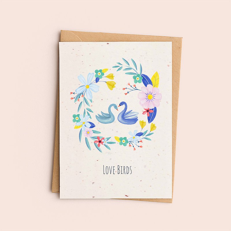 Greeting card 'Love birds'