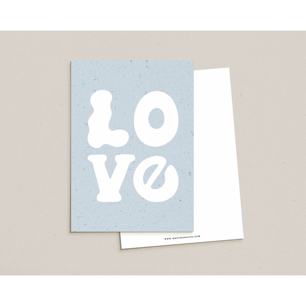 Postkarte / Love Blue