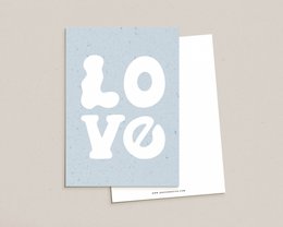 Carte postale / Amour Bleu