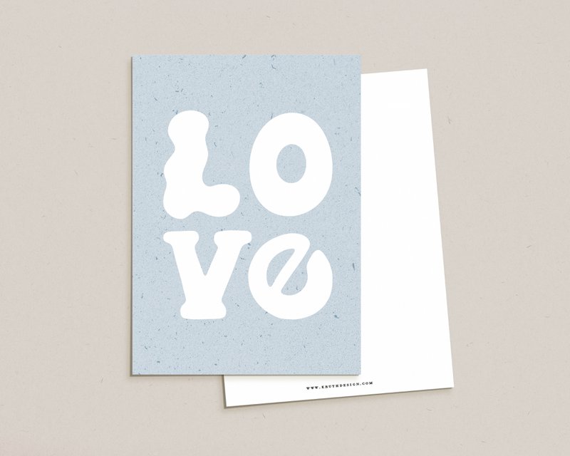 Carte postale / Amour Bleu