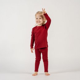 Dziecięce spodnie Merino 250 Royal Cherry