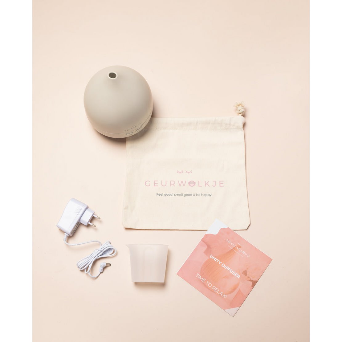 Unity 2.0 Geurwolkje® Diffuser - Warm Grey - 400 ml - Adviesprijs €49,95