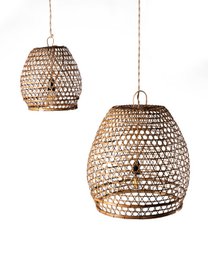 Lampada a sospensione tetto naturale di Mawar Ratan.