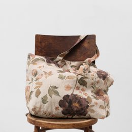 Vintage Rose Linen Big Bag