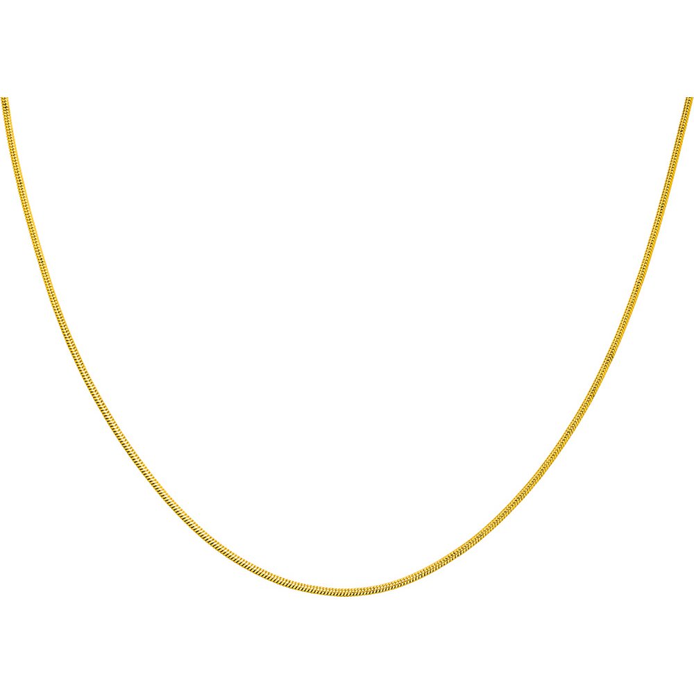 Chaîne serpent PURE fermoir baïonnette 45cm en acier inoxydable - doré