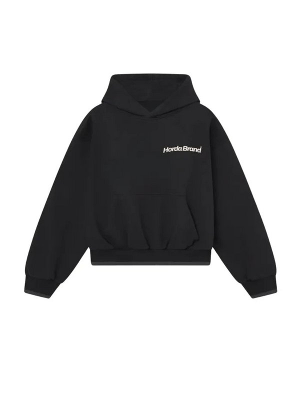 Felpa Oversize Nera 330g No Fear Boxy Fit Made in Italy | Horda