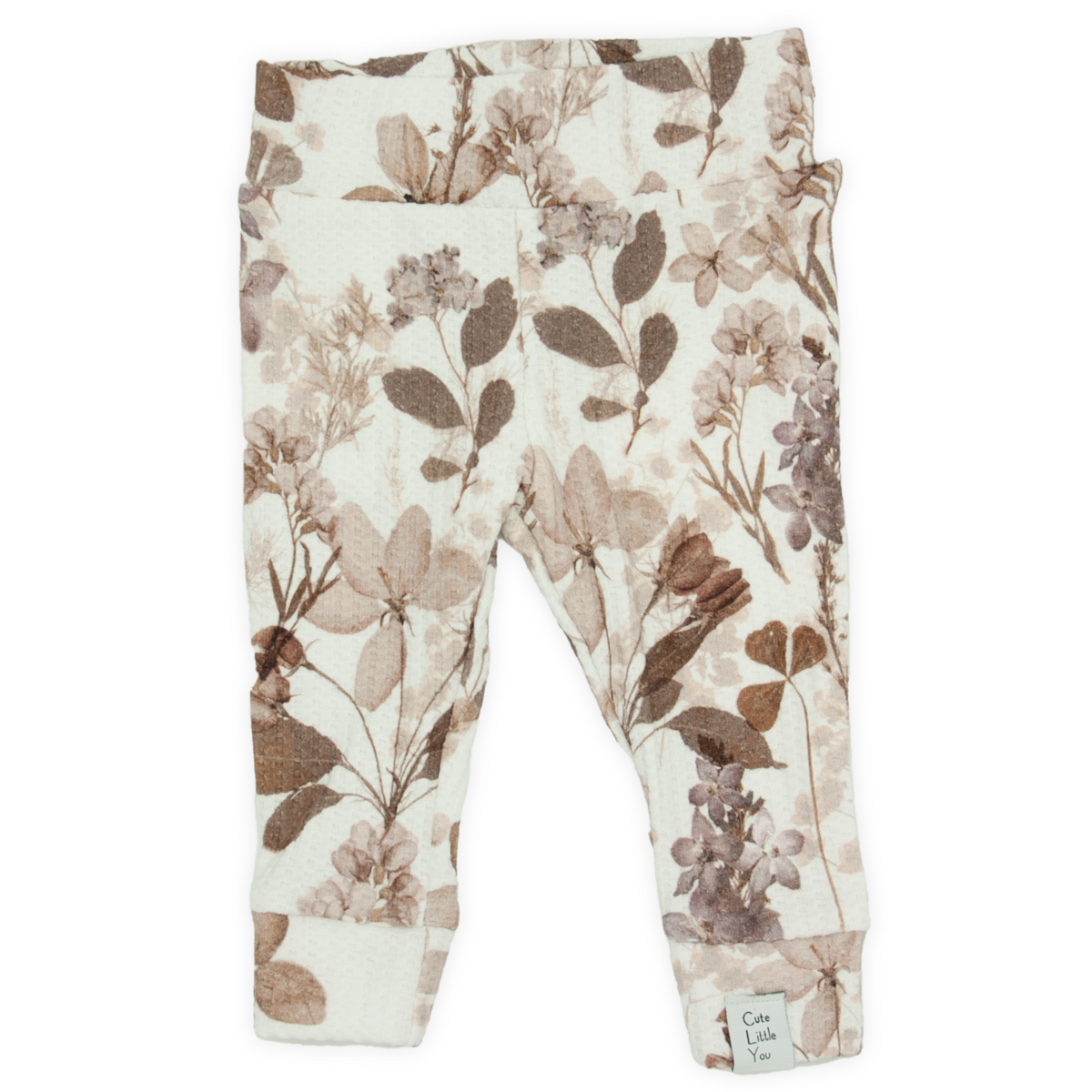 Leggings | Waffel | Blumen | Karamell