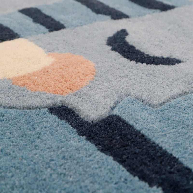 BLUE TIGGER tiger children's rug