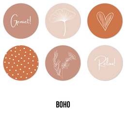 Onderzetters | Boho - Coasters - Forex onderzetters - Rond
