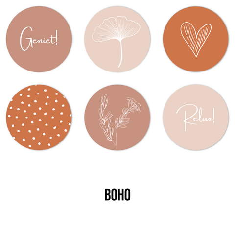 Onderzetters | Boho - Coasters - Forex onderzetters - Rond