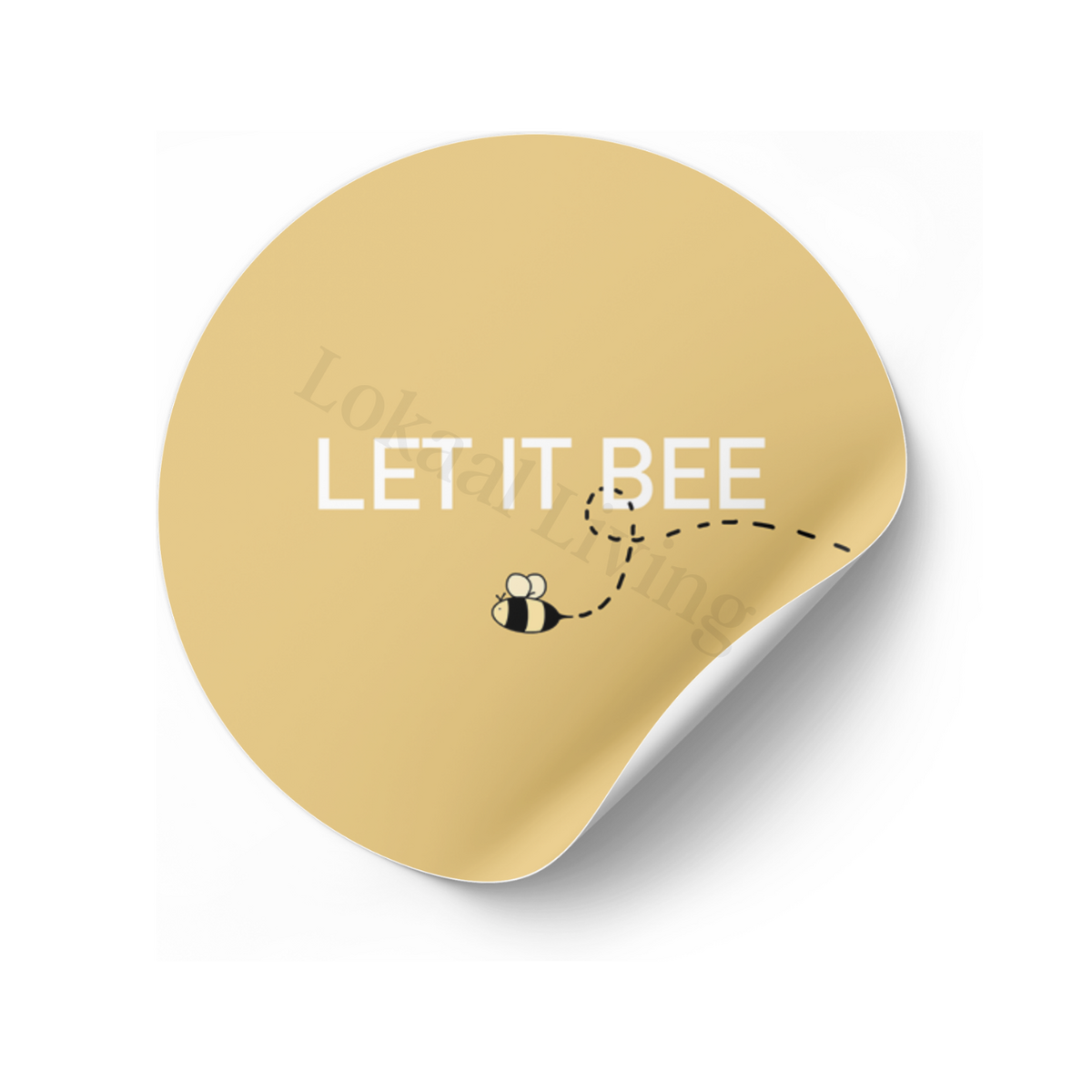 Aufkleberset Let it bee (pro 50 Stück)