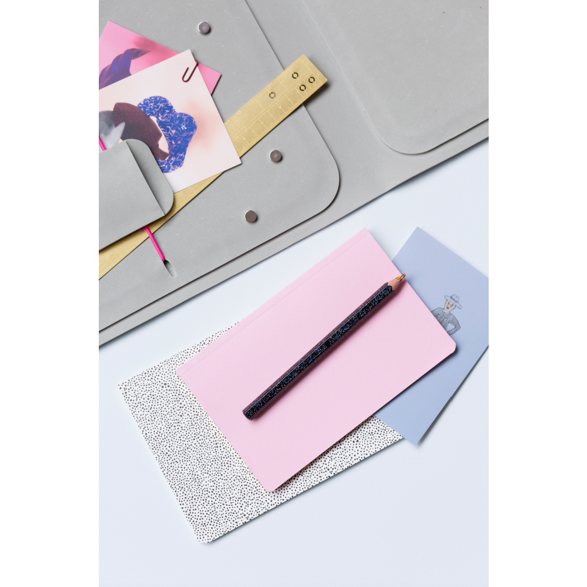 Kunsttasche - Soft Mint x Pink