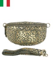 Riñonera piel serraje estampado leopardo Talla S IT2313LP