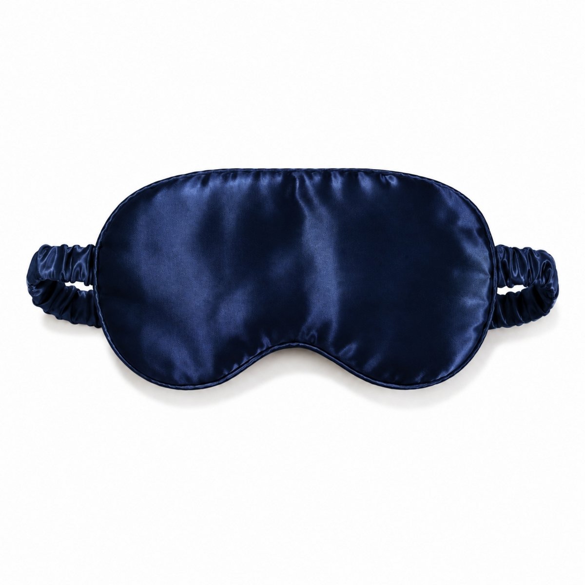Masque de Nuit Satin Effet Soie Bleu Nuit