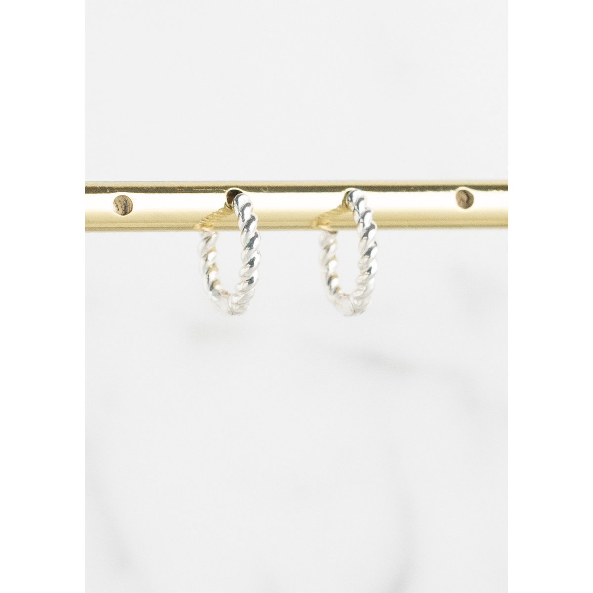 Roma orecchino twist argento